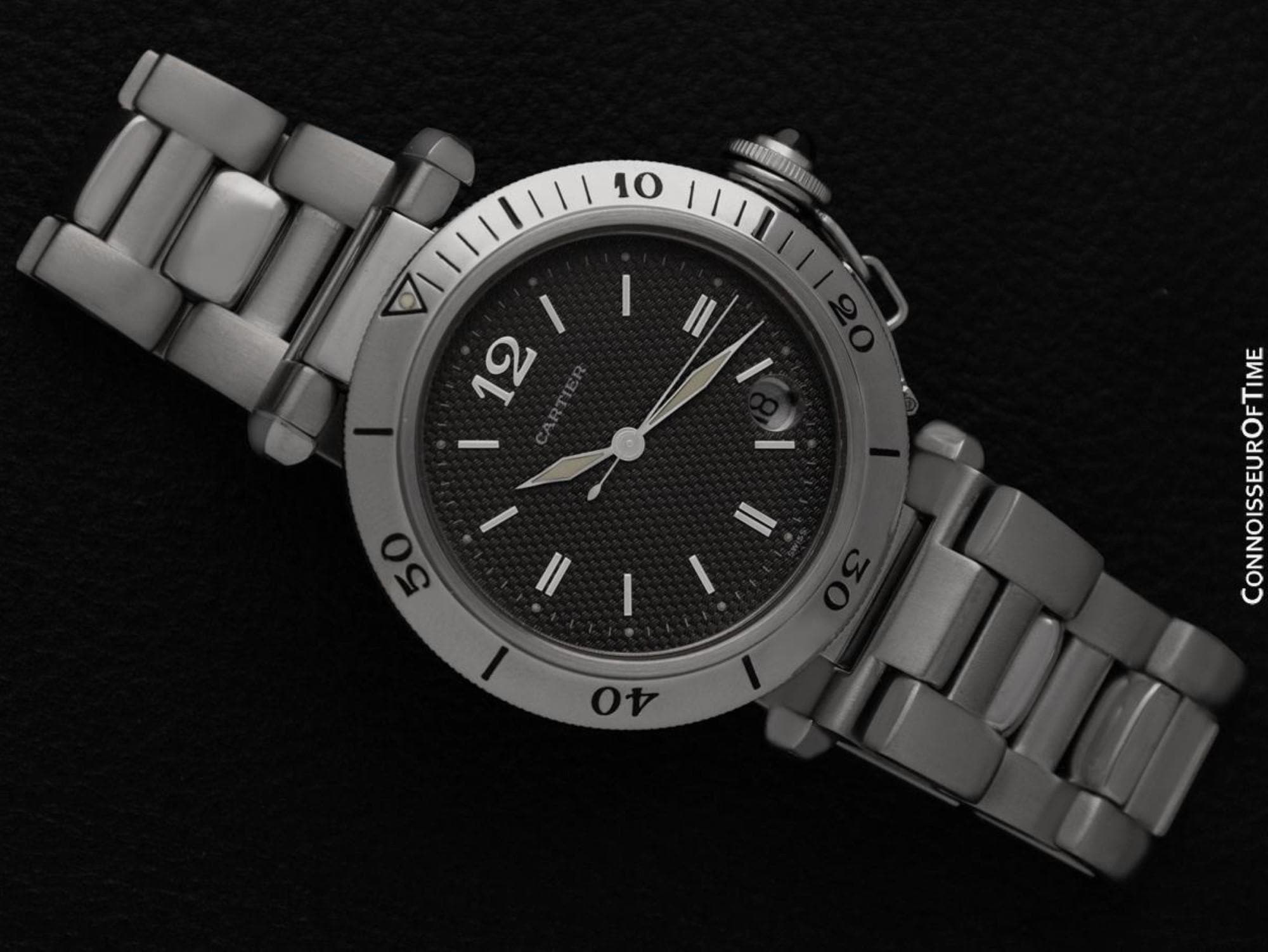 Cartier Pasha Seatimer Ref. 1040 Mens Full Size Watch 