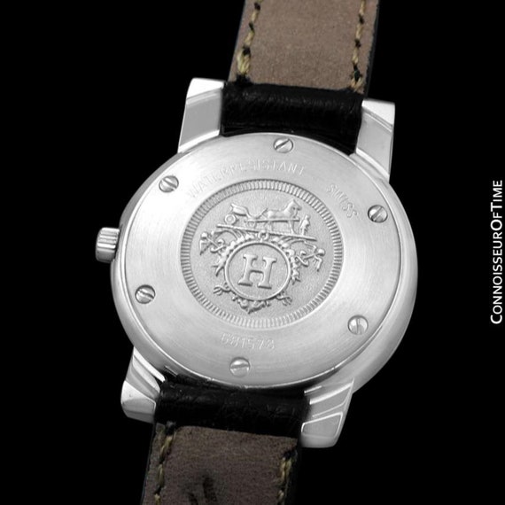 Hermes Carrick Ladies Watch - Stainless Steel & 1… - image 5