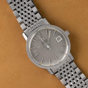 1979 Omega (Seamaster) Vintage Mens Full Size Watch with Beads of Rice Bracelet - Stainless Steel
