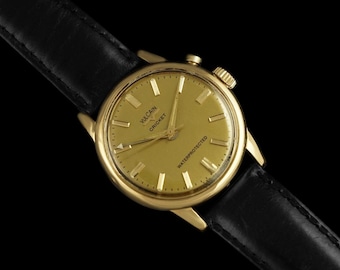 1950's Vulcain Cricket Vintage Mens "Watch of Presidents" - 18K Gold