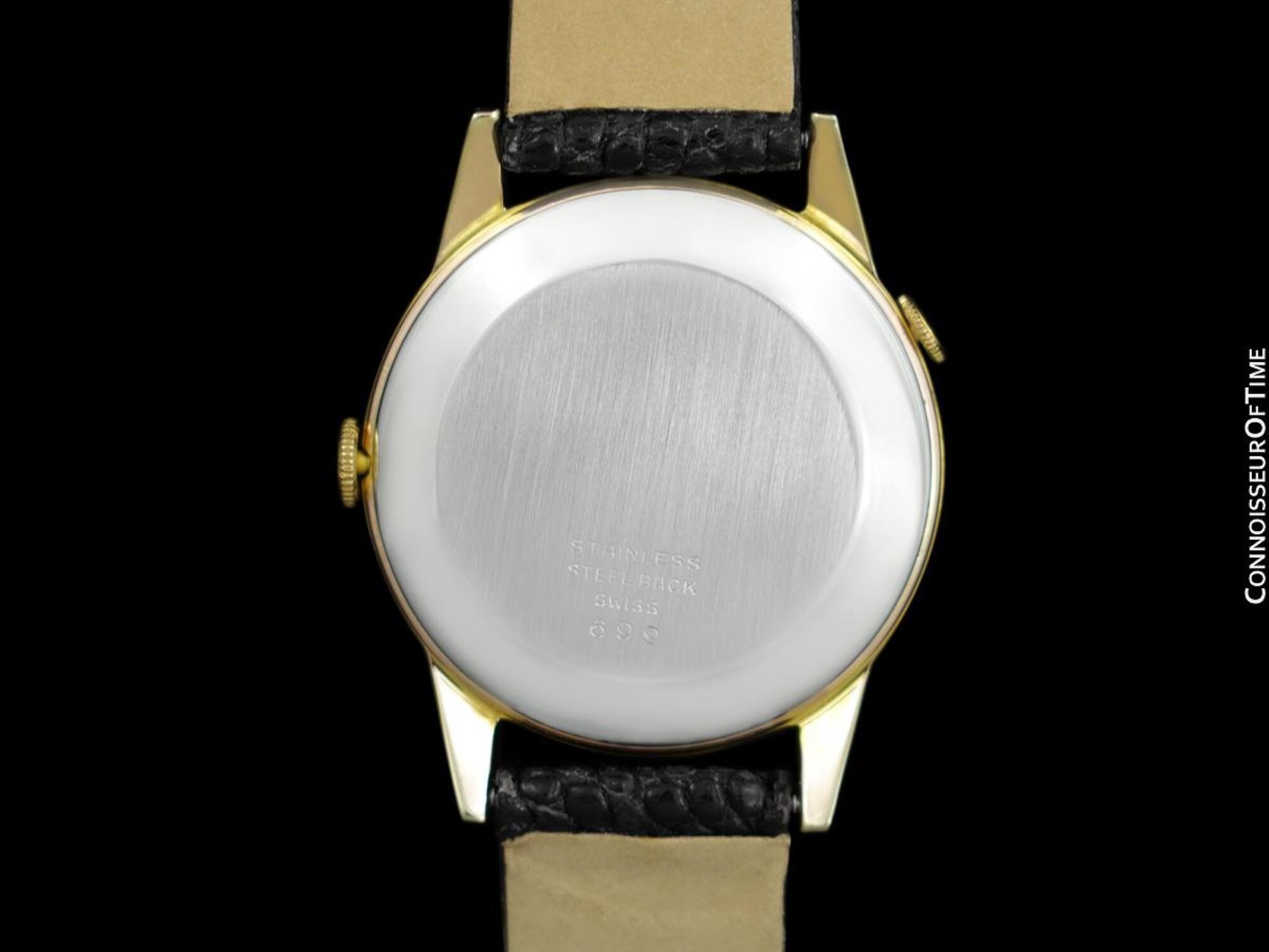1950's Swiss Date-o-graph Vintage Mens Triple Date Calendar Watch