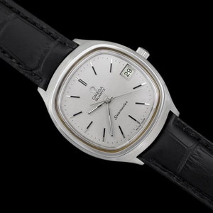 1978 Omega Seamaster Large Vintage Mens Quartz Stainless Steel Watch with Date