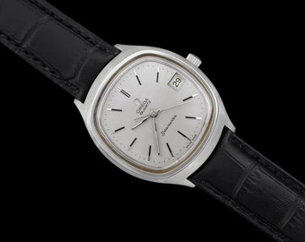 1978 Omega Seamaster Large Vintage Mens Quartz Stainless Steel Watch with Date