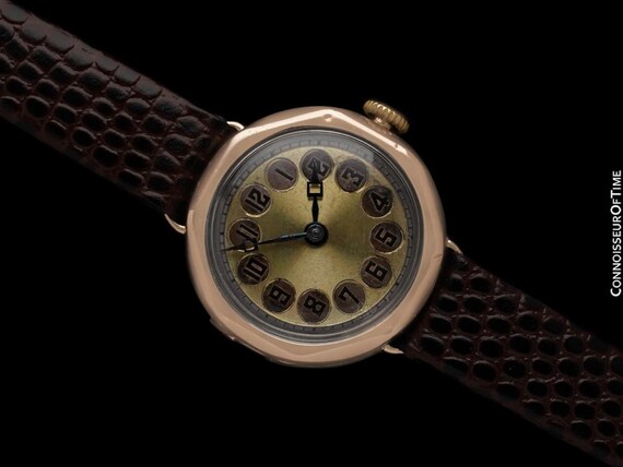 1920's Rolex Ladies Vintage Art Deco Watch 9K Rose Gold