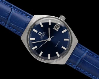 1970's Omega De Ville Vintage Mens Automatic Classic Retro Watch - Stainless Steel