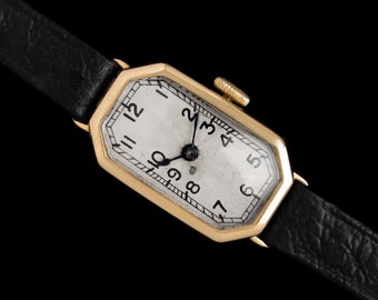 1923 Rolex Ladies Vintage Art Nouveau Watch - 18K Gold
