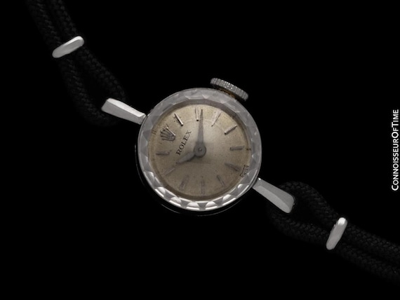1960's Rolex Ladies Dress Watch, Silver Dial - 14K White Gold - Etsy
