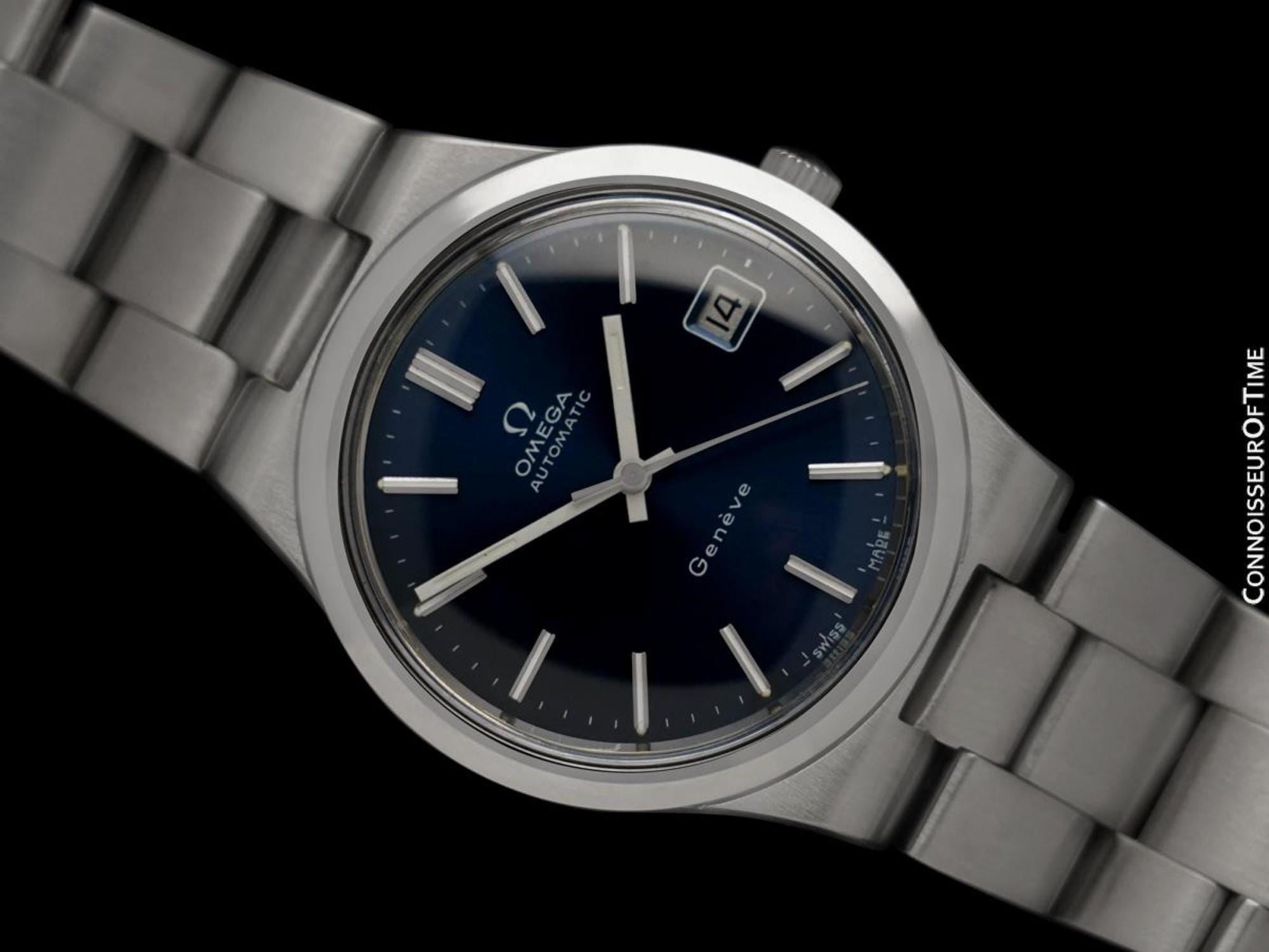 Omega geneve automatic blue dial sale