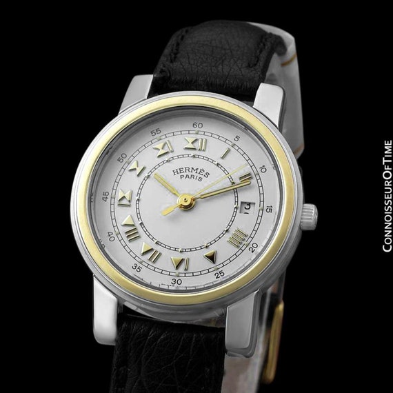 Hermes Carrick Ladies Watch - Stainless Steel & 1… - image 1