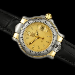 TAG Heuer Professional 6000 Ladies Divers Stainless Steel & 18K Gold Plated Watch - WH1353