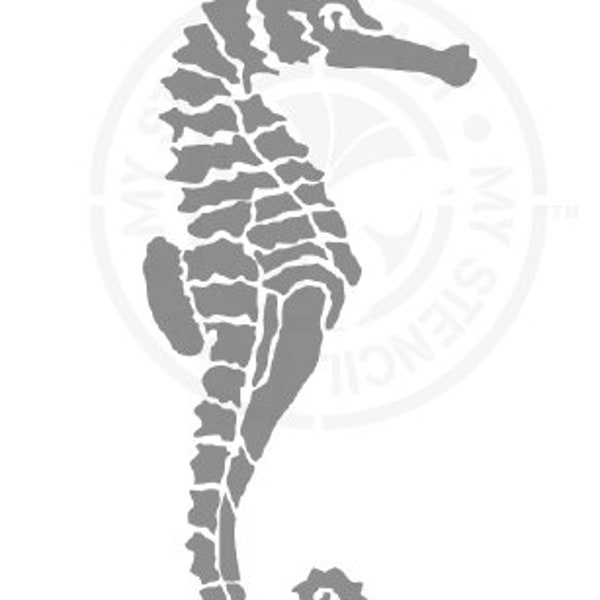 Seahorse Stencil 406 Design Reusable Mylar Painting and Cake Template