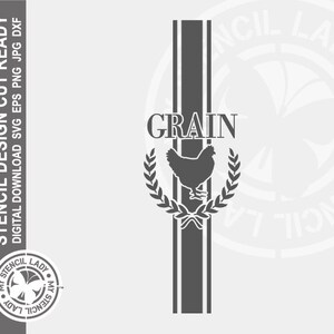 Grain Sack 1287 Stencil Digital Descargar Laser Cricut Cut Ready Design - .svg .eps .dxf .png .jpg Archivos