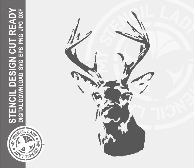 Whitetail Deer Pumpkin Stencil