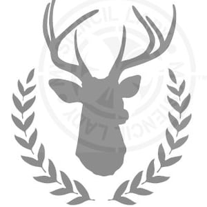 Deer Wreath Stencil 100 Design Australian reusable art, craft, furniture mylar templates and stencils