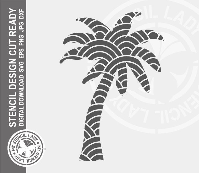 Palm Tree Pumpkin Stencil