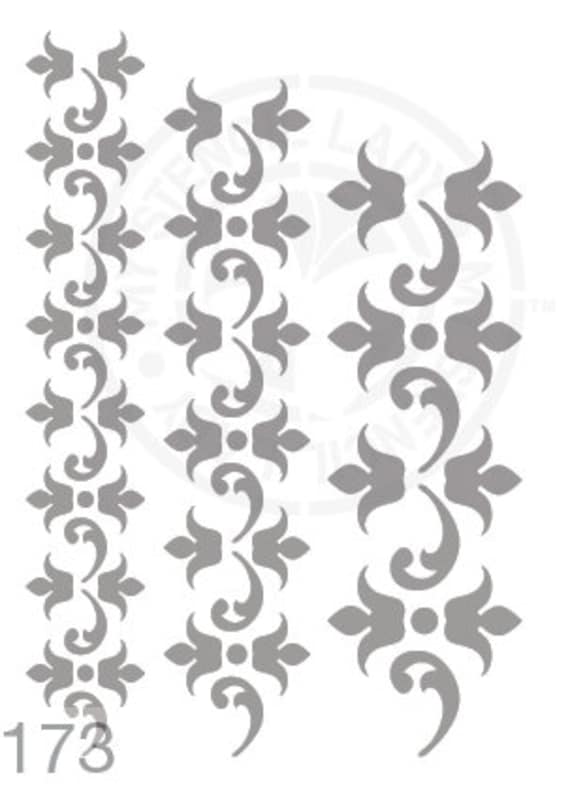 Border Stencil 173 Plantillas decorativas reutilizables para bordes y  plantillas en varios tamaños