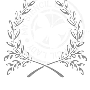 Pochoir français couronne vintage 1527 Design, modèles et pochoirs en mylar australiens réutilisables d'art, d'artisanat, de meubles