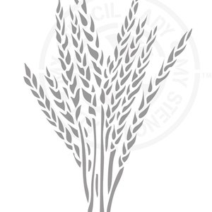 Wheat Barley Plants Stencil 1672 Design Reusable Mylar Painting and Cake Template