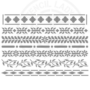 Pochoir damassé marocain français rétro, motifs continus, 796 modèles, modèles et pochoirs australiens réutilisables d'art, d'artisanat, de meubles en mylar