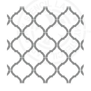Doorlopende patronen Retro Frans Marokkaans stencil 1353 ontwerp Australische herbruikbare kunst, ambacht, meubels, mylar-sjablonen en stencils