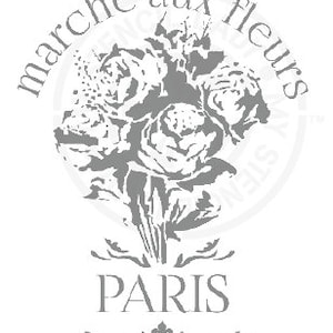 French Grain Sack ParisSign and Words Stencil 1134 Design Modèles et pochoirs australiens réutilisables d'art, d'artisanat, de meubles en mylar
