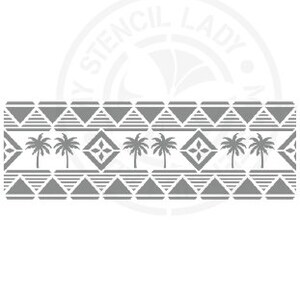 Pochoir de palmiers marocains français rétro de motifs continus 1386 Design Modèles et pochoirs australiens d'art, d'artisanat, de meubles en mylar réutilisables