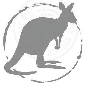 Pochoir animal kangourou 438 Design Modèles et pochoirs australiens réutilisables d'art, d'artisanat, de meubles en mylar