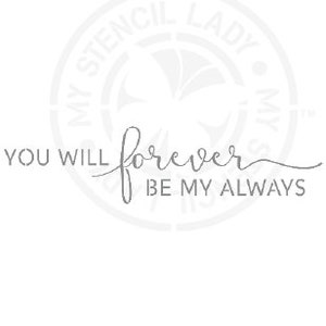 Love Forever Stencil 577 Design Reusable Mylar Painting and Cake Decorating Template