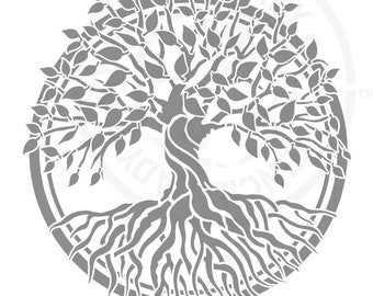 Tree of Life Stencil 790 Design Reusable Mylar Painting and Cake Template