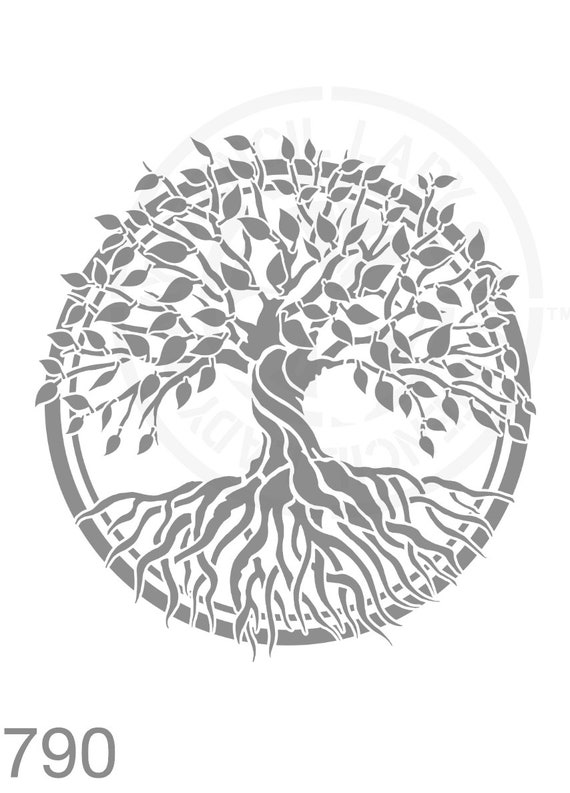 Tree of Life Stencil 790 Design Reusable Mylar Painting and Etsy