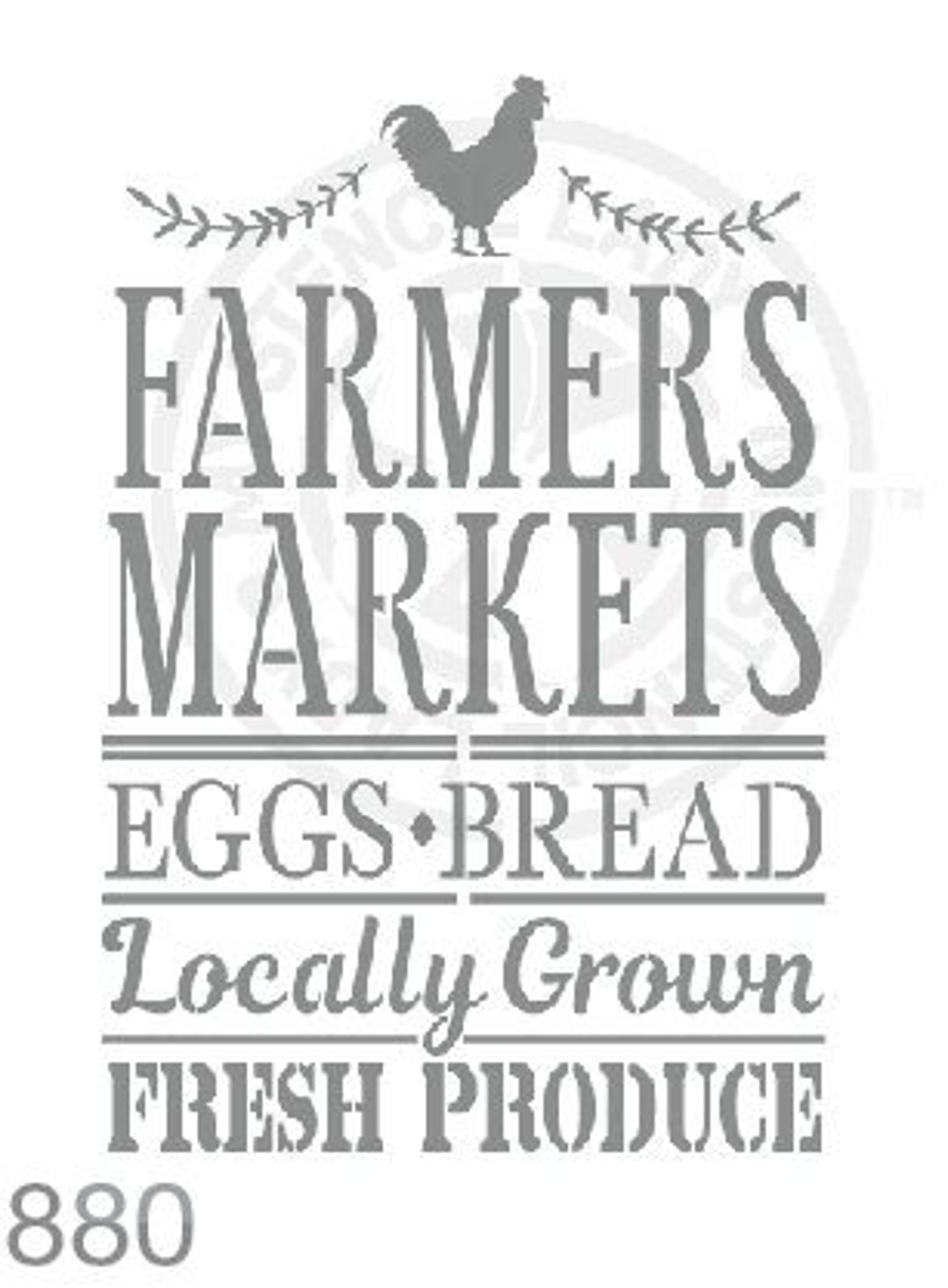 Farmers Market Stencil #880 Design Australian Reusable Art, Craft ...