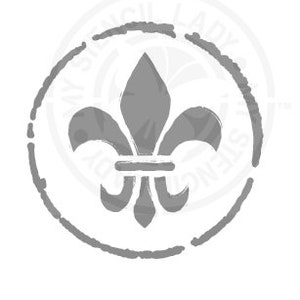 Fleur de lis Vintage Stencil 157 Design Australian reusable art, craft, furniture mylar templates and stencils