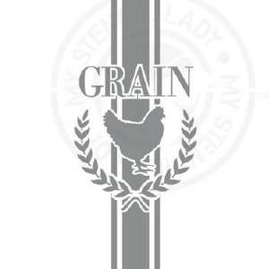 French Grain Sack ParisSign and Words Stencil 1287 Design Modèles et pochoirs australiens réutilisables d'art, d'artisanat, de meubles en mylar