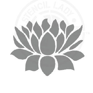 Lotus Flower Stencil 614 Design Reusable Mylar Painting and Cake Decorating Template