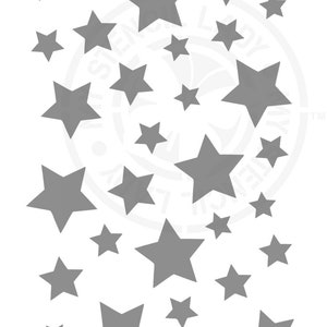 Stars Stencil 595 Design Reusable Mylar Painting and Cake Decorating Template