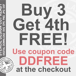 May include: Buy 3 get the 4th free! Use coupon code DDFREE at checkout. This graphic is for digital download and can be used for crafting projects.