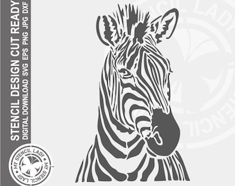 Zebra 1506 Schablone Digital Download Laser Cricut Cut Ready Design - .svg .eps .dxf .png .jpg Dateien