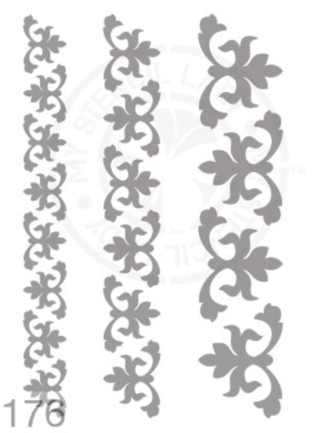 Borders Damask Ornate Pattern Stencil 176 Design Reusable Mylar Painting and Cake Template - Etsy borders-damask-ornate-pattern-stencil-176-design-reusable-mylar-painting-and-cake-template-etsy
