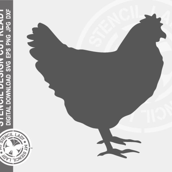  Huhn schablone - Etsy.de Illustration 
