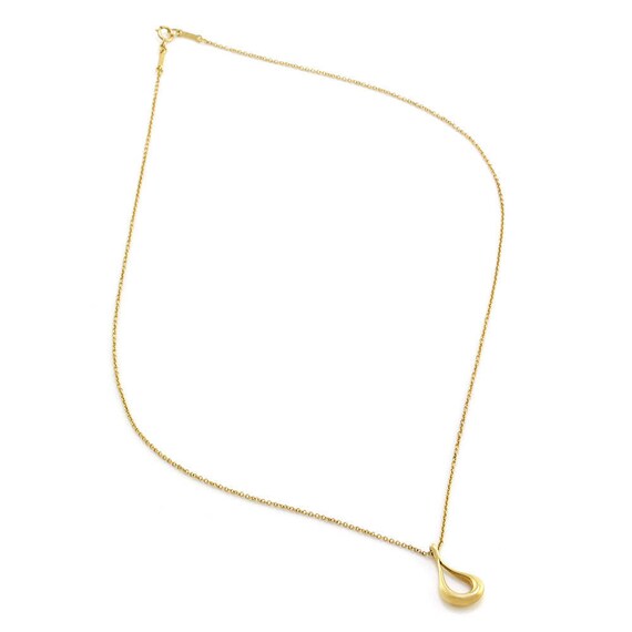 tiffany teardrop necklace gold