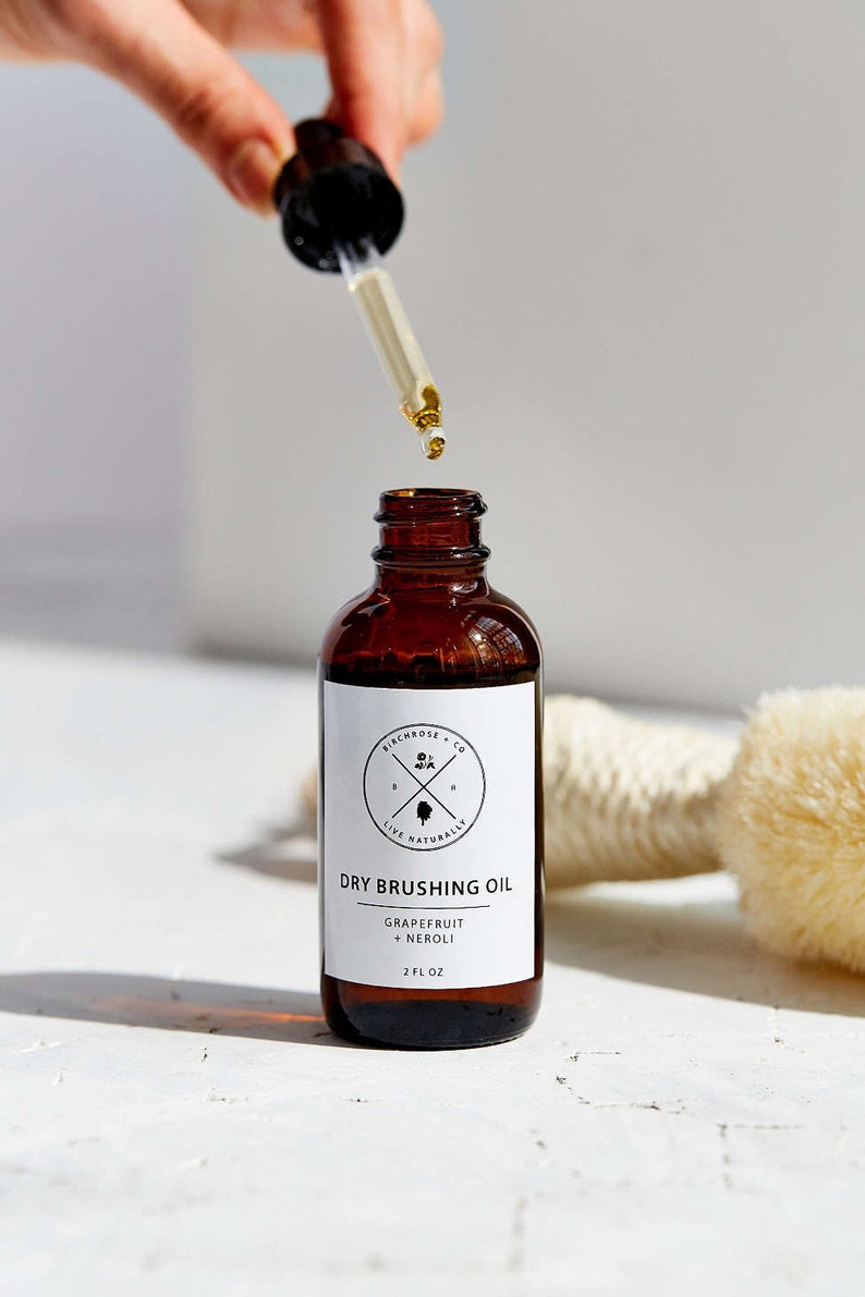 Dry Brushing Kit Dry Brushing Grapefruit Infused Oil/ Body Etsy