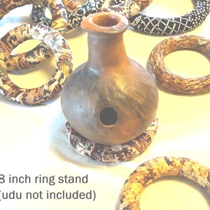 Ring stands for udu drums, handcrafted