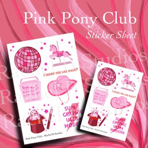 Pink Pony Club Sticker Sheet &gt; Chappell Roan Midwest Princess Planner Stickers &gt; Cowgirl Pride Hot To Go