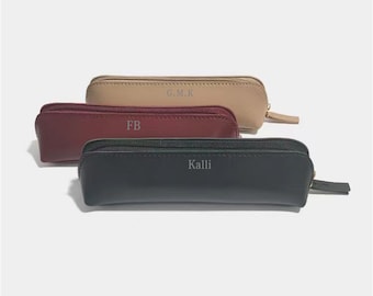Personalized  Zip Pen Case, Personalized Pencil Bag, High Quality Cosmetic Case, Custom Makeup Bag, Classic Look Pen Pouch,Pen storage bag