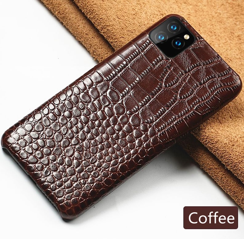leather iphone 11 12 pro max case.iPhone xs max leather case,iPhone 678 plus case,iphone case,Crocodile skull phone shell,Cowhide case