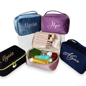 Custom makeup bag,Personalized cosmetic bag ,nametoiletry bag,Gift Mrs.Mom ,Mother&#39;s Day ,Birthday Gift ,Best friend Bags,Bridesmaid&#39;s gift