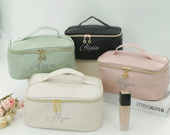 Personalised cosmetic bag ,Customized bridesmaid gift,custom Travel makeup bag ,personalized gift for her ,personalised gift for bridesmaid