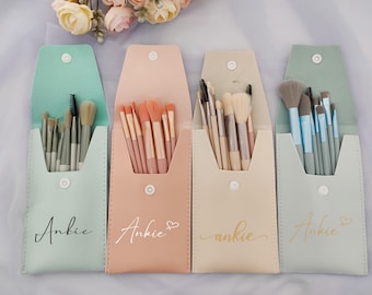 Personalized Makeup bag | Brushes BagBridesmaid Gift | Wedding Bridal Shower Favors | Bachelorette | Party Gift for Her