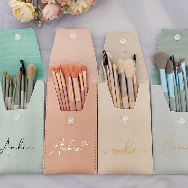 Nécessaire de maquiagem personalizada | Bolsa para pincéis | Presente para madrinha | Lembrancinha de casamento, chá de panela | Despedida de solteira | Presente de festa para ela