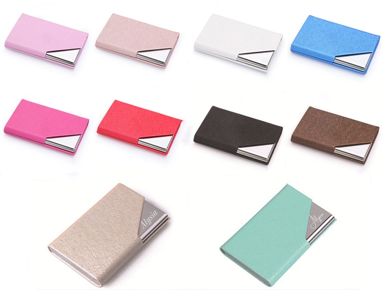 Personalized Business Card Case for Womenbusiness Card Etsy